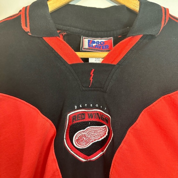 1990’s Pro Player Detroit Redwings Jersey Polo - Picture 3 of 8